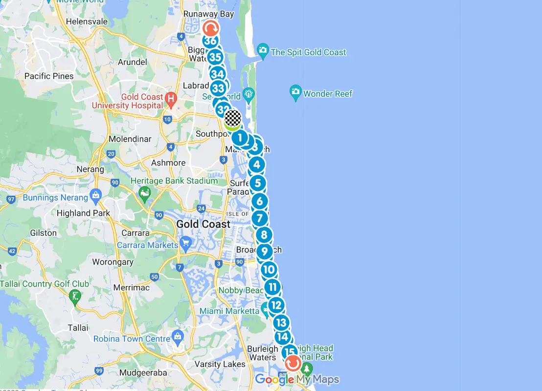 Gold Coast Airport Marathon 2023, Course Route, Maps, Date & Times